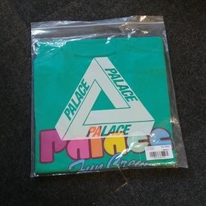 Palace Fun Crew T-Shirt Pool Green Size S Small